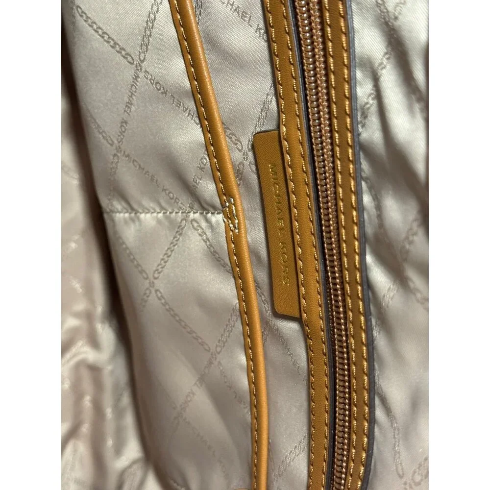 Michael Kors Jet Set Signature Brown Monogram Large Tote Bag‎